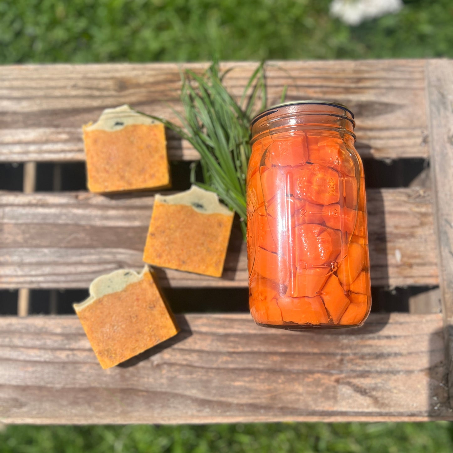 Carrot & Lemongrass Goat Milk Soap Bar